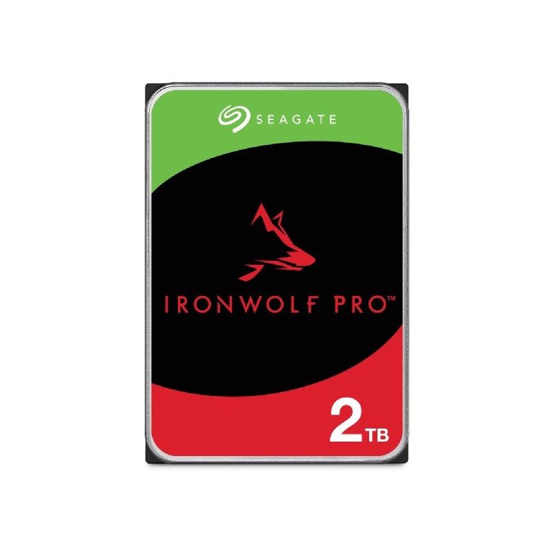 SEAGATE Ironwolf PRO Enterprise NAS HDD 2TB 7200rpm 6Gb/s SATA 256MB cache 8,9cm 3.5Zoll 24x7 für NAS & RAID Rackmount systems BLK