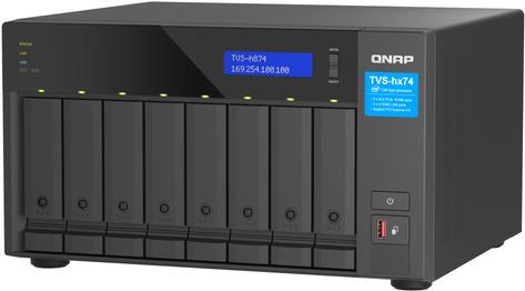 QNAP TVS-H874T-I9-64G 8-Bay NAS Intel Core i9-12900 16-core/24-thread Thunderbolt 4 ZFS Based
