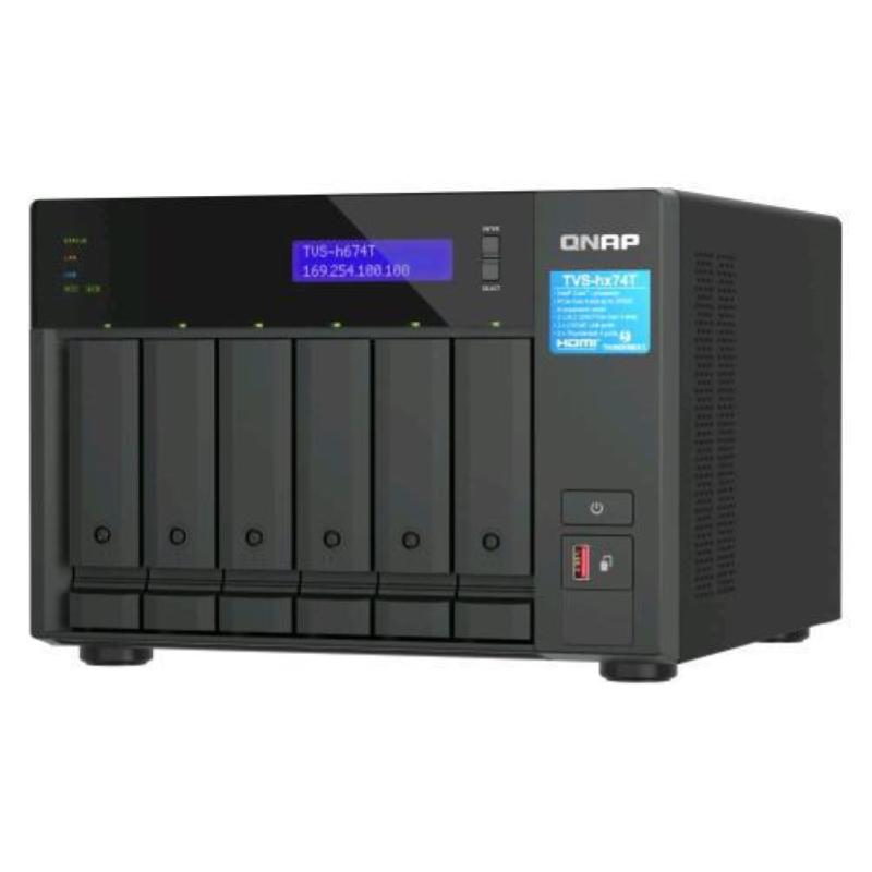 QNAP TVS-h674T-i5-32G 6-Bay NAS Intel Core i5-12400 6-core/12-thread up to 4.4GHz