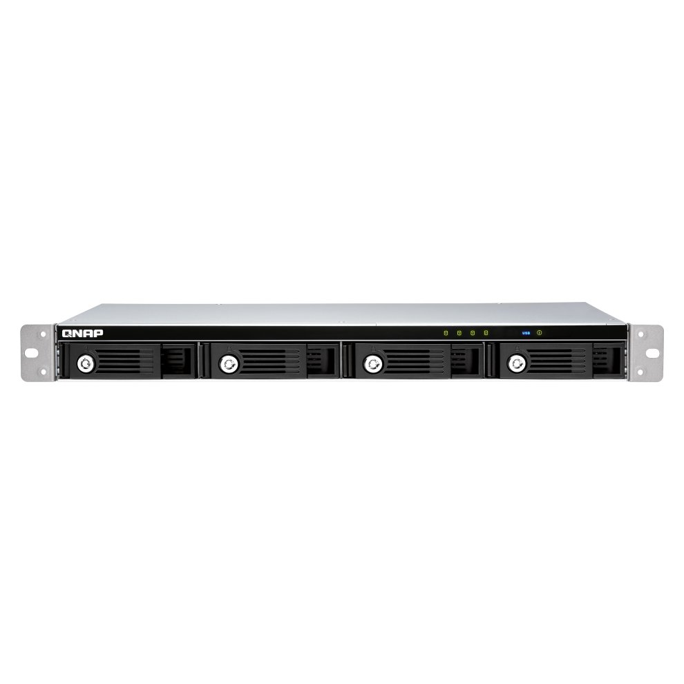 QNAP 4-bay 1U 12 short-depth rackmount 3.5in SATA HDD USB 3.0 type-C hardware RAID external enclosure
