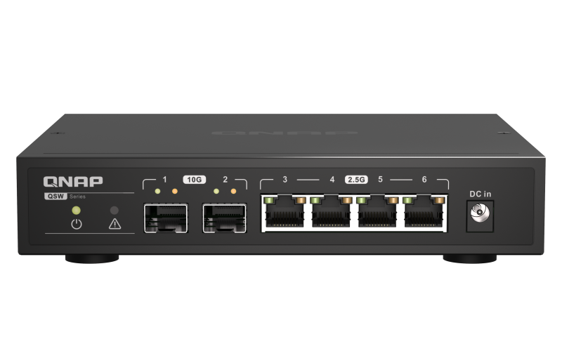 QNAP QSW-2104-2S 10/2,5 GbE Switch Unmanaged 6-Port