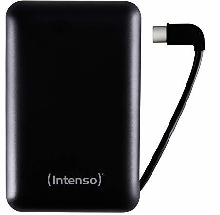 Intenso mobiles Ladegerät Powerbank XC10000 mAh USB Typ A zu Type C schwarz