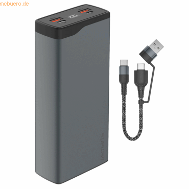 4smarts Powerbank VoltHub Pro 26800mAh QuickCharge PD gunmetal