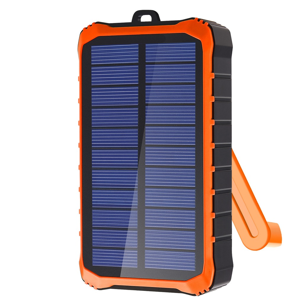 4smarts Solar Powerbank Prepper 12000mAh schwarz/ orange 456633