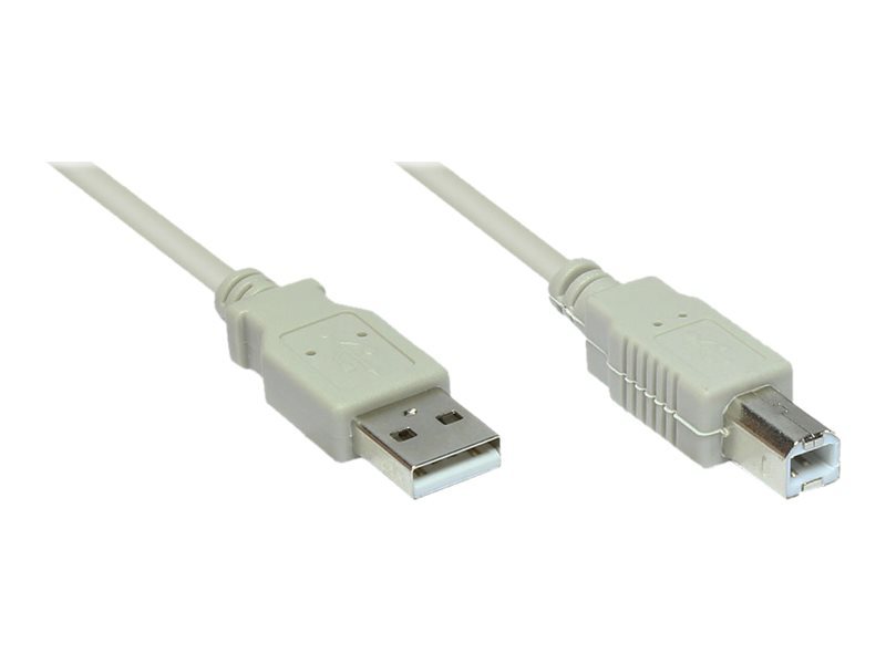 GoodConnections USB 2.0 A > B (ST-ST) 1,8m Adapterkabel Grau