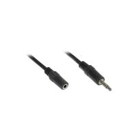 Good Connections Klinke Kabel 2m Stecker - Buchse Stereo schwarz