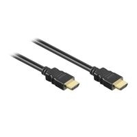 Good Connections High Speed HDMI Kabel 0,75m mit Ethernet gold Stecker schwarz