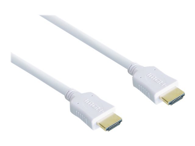 Good Connections High Speed HDMI Kabel 1m mit Ethernet gold Stecker weiß