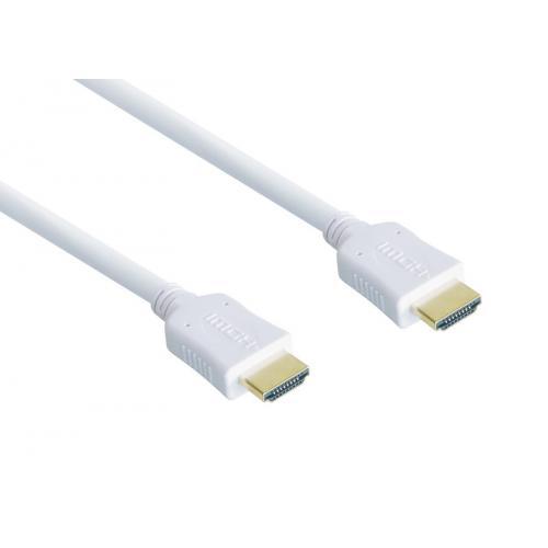 Good Connections High Speed HDMI Kabel 10m mit Ethernet gold Stecker weiß