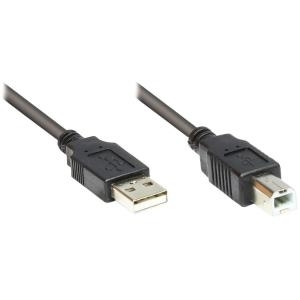 Good Connections USB 2.0 Anschlusskabel 0,5m St. A zu St. B schwarz