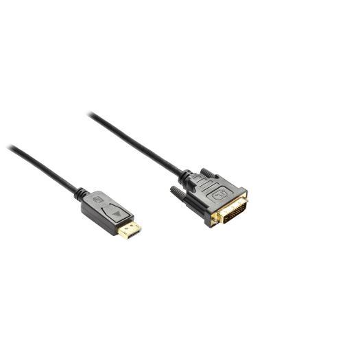 Good Connections Anschlusskabel 1m DisplayPort zu DVI-D schwarz