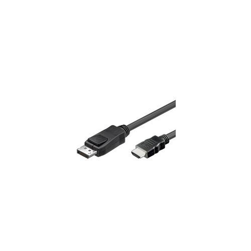 Good Connections Anschlusskabel 5m Displayport zu HDMI 24K vergoldet schwarz