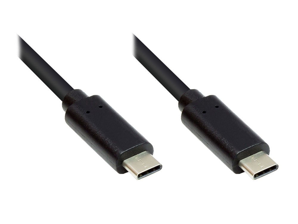 Good Connections Lade- und Datenkabel USB 3.1 USB-C beidseitig 2m schwarz