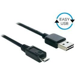 DeLOCK USB 2.0 Kabel 5m A zu Micro-B EASY-USB St./St. schwarz