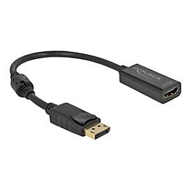 DELOCK Adapter DisplayPort 1.2 Stecker zu HDMI Buchse 4K Passiv schwarz