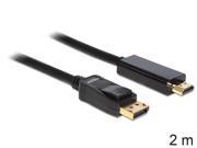 DELOCK Kabel Displayport > HDMI St/St 2m