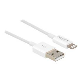 Delock USB Daten- und Ladekabel für iPhone™, iPad™, iPod™ weiß 1 m