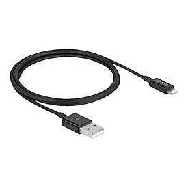 Delock USB Daten- und Ladekabel für iPhone™, iPad™, iPod™ schwarz 1 m