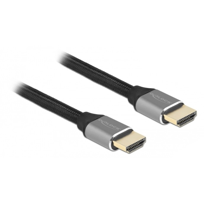 DELOCK Ultra High Speed HDMI Kabel 48 Gbps 8K 60Hz grau 3m zertifiziert