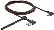 Delock EASY-USB 2.0 Kabel Typ-A Stecker zu USB Type-C™ Stecker gewinkelt 1,5m