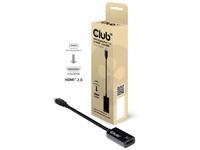 Club3D Adapter MiniDisplayPort > HDMI 2.0b HDR 4K60Hz aktiv retail