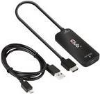 Club 3D HDMI + Micro USB auf USB Typ-C 4K120Hz oder 8K30Hz M/F Aktiver Adapter