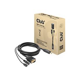 Club3D Kabel HDMI+Micro-USB-Buchse > VGA+3.5mm 2m St/Bu