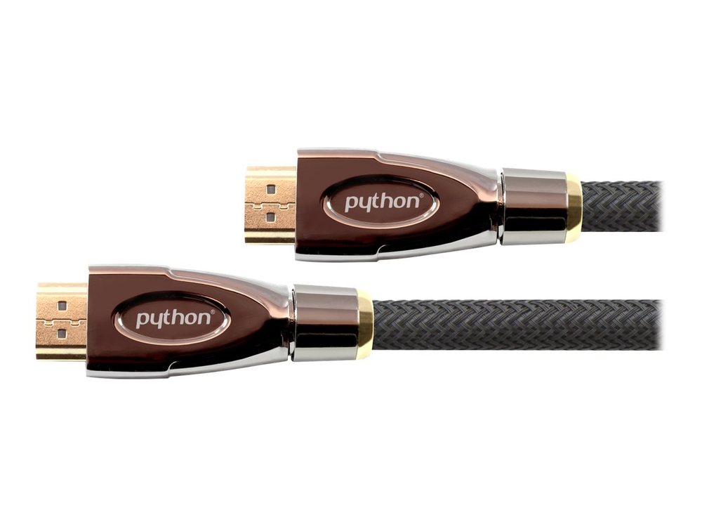 PYTHON HDMI 2.0 Kabel 2m Ethernet 4K*2K UHD vergoldet OFC schwarz