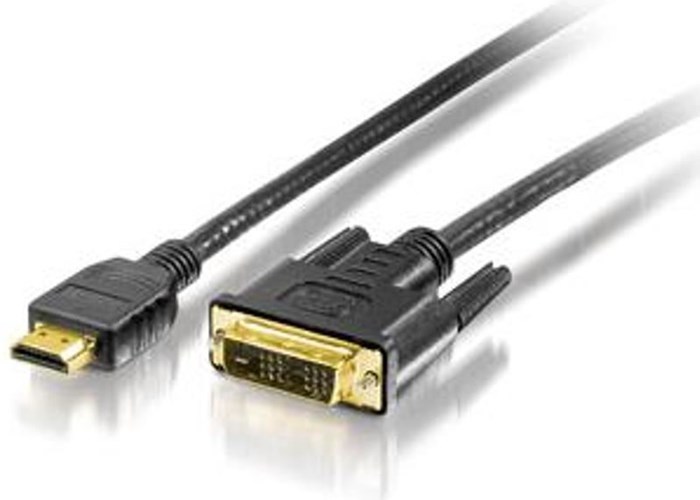 EQUIP 119322 HDMI ZU DVI-D Single Link Adapter Kabel, Stecker / Stecker, 2.0m