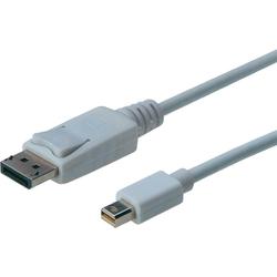 DIGITUS Displayport 1.1a Kabel 2m mini DP zu DP St./St. weiss