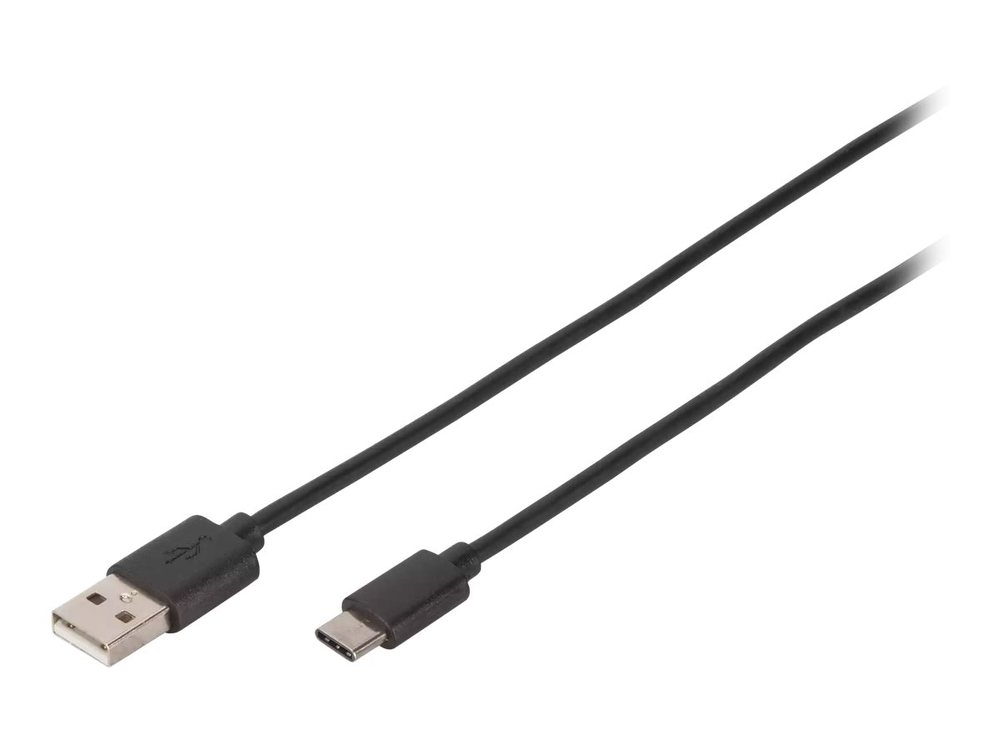 DIGITUS USB Type-C Verbindungskabel, Type-C - A St/St, 1.8m schwarz