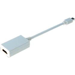 DIGITUS AK-340404-001-W Mini-Displayport Adapter zu HDMI A St./Bu. 15cm weiß