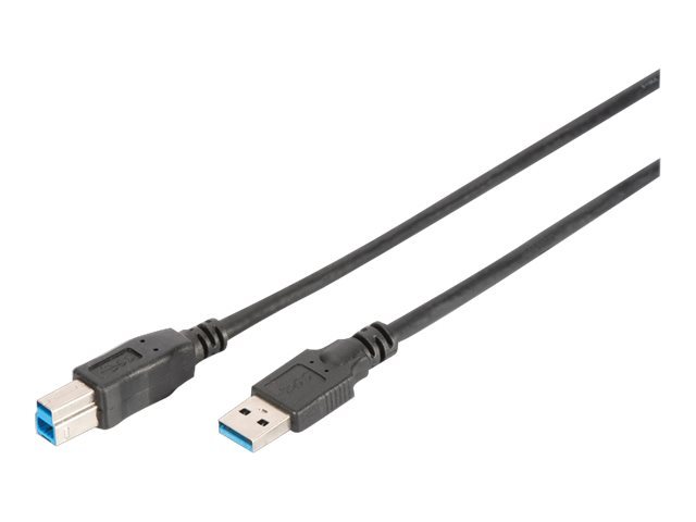 DIGITUS USB 3.0 Anschlusskabel 1,8m Typ A - B St/St, schwarz