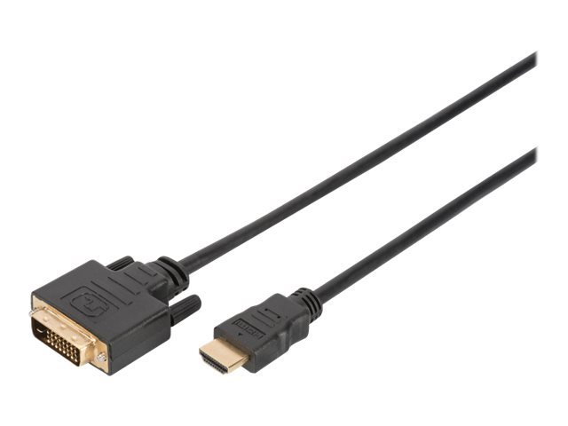 DIGITUS HDMI-Kabel A->DVI(18+1) St/St 2.0m schwarz FullHD