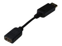 DIGITUS DisplayPortKabel DPort -> HDMI-A St/Bu 0.15m 1.1a