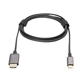 Digitus USB-C > HDMI (ST-ST) 1,8m Adapterkabel 4K UHD 30Hz Black