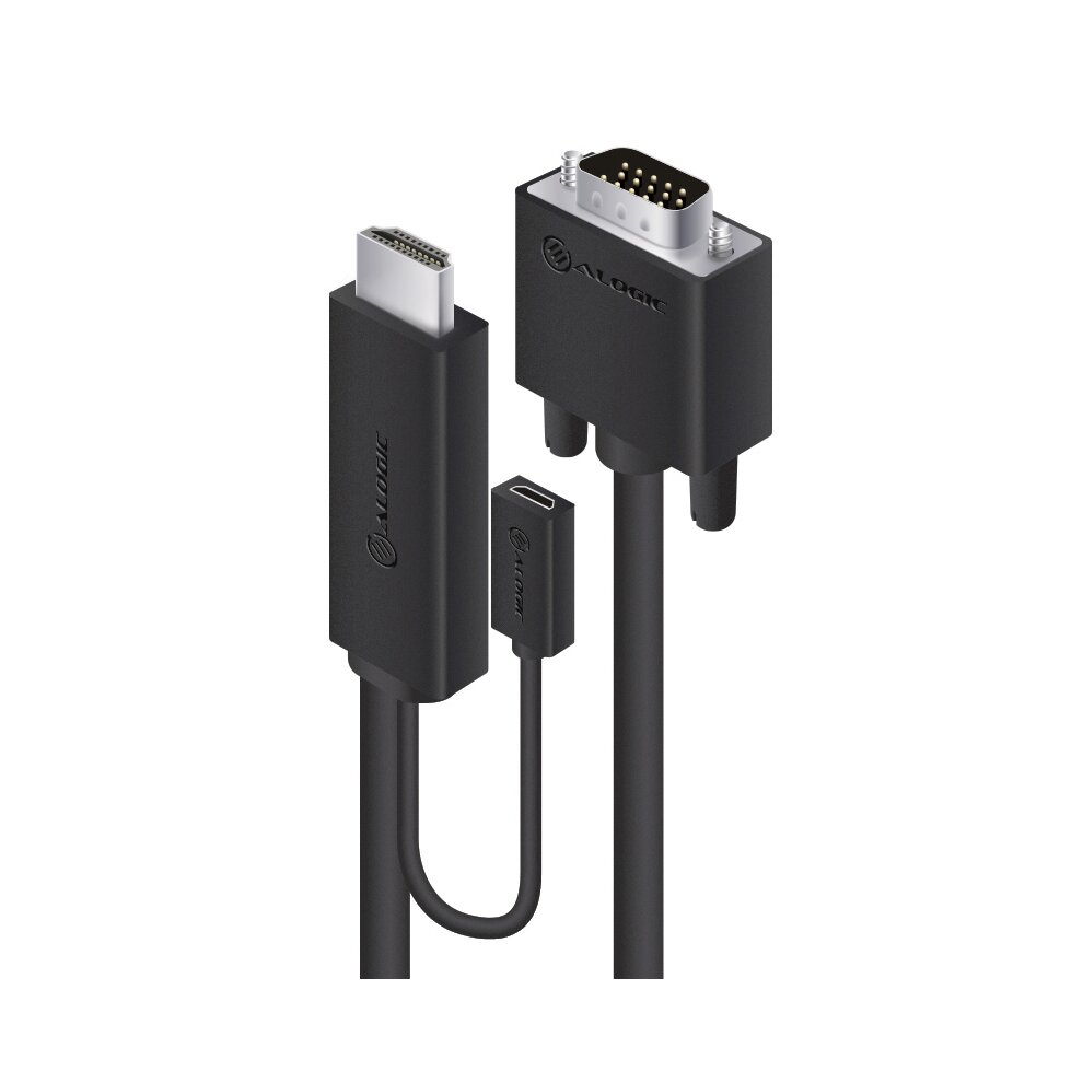 ALOGIC HDMI / VGA Kabel mit USB Power 2m