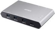 Aten US3342 2 x 4-Port USB 3.0 Sharing Switch Power Pass-Through/ File Sharing