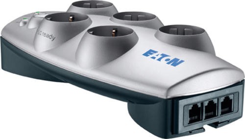 EATON Protection Box 6 Tel@ USB DIN Steckdosenleiste weiß
