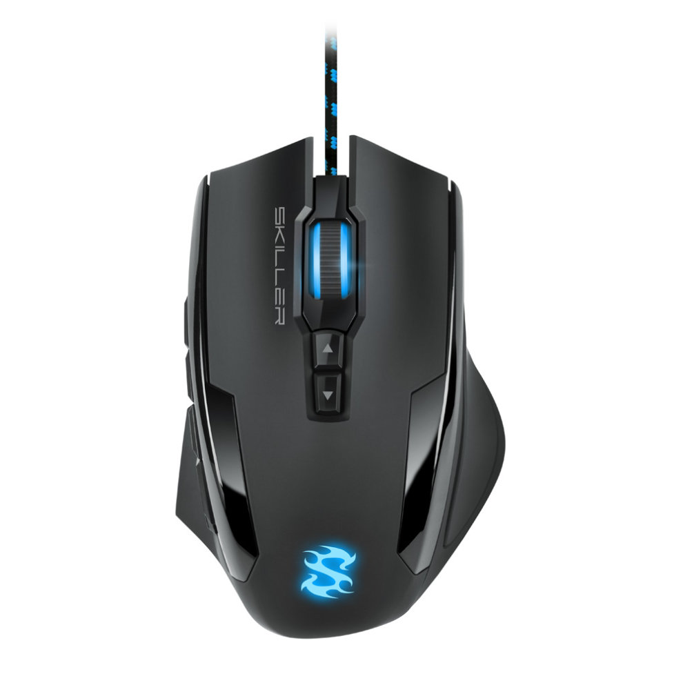 Sharkoon Skiller SGM2 Gaming Mouse kabelgebunden ergonomisch optisch 6 Tasten Black