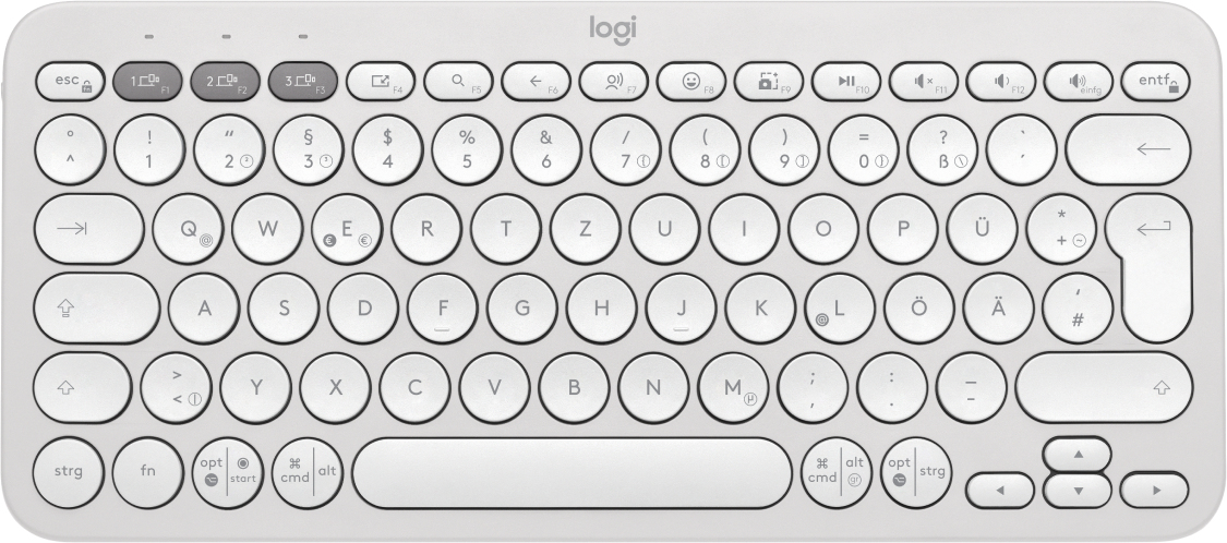 PEBBLE KEYS 2 K380S TONAL WHITE