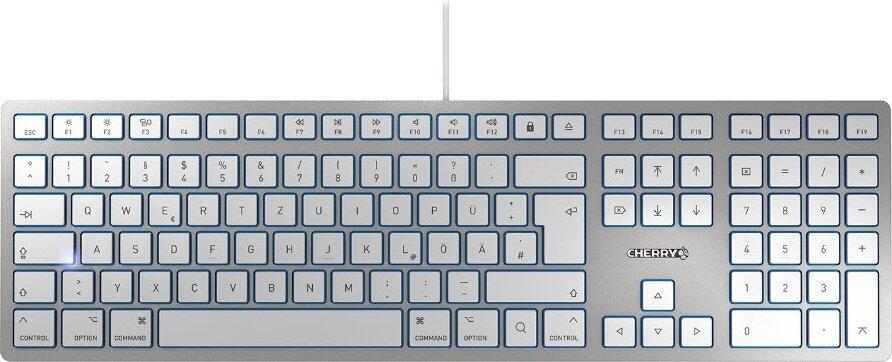 Cherry KC 6000C für Mac USB-C Tastatur silber
