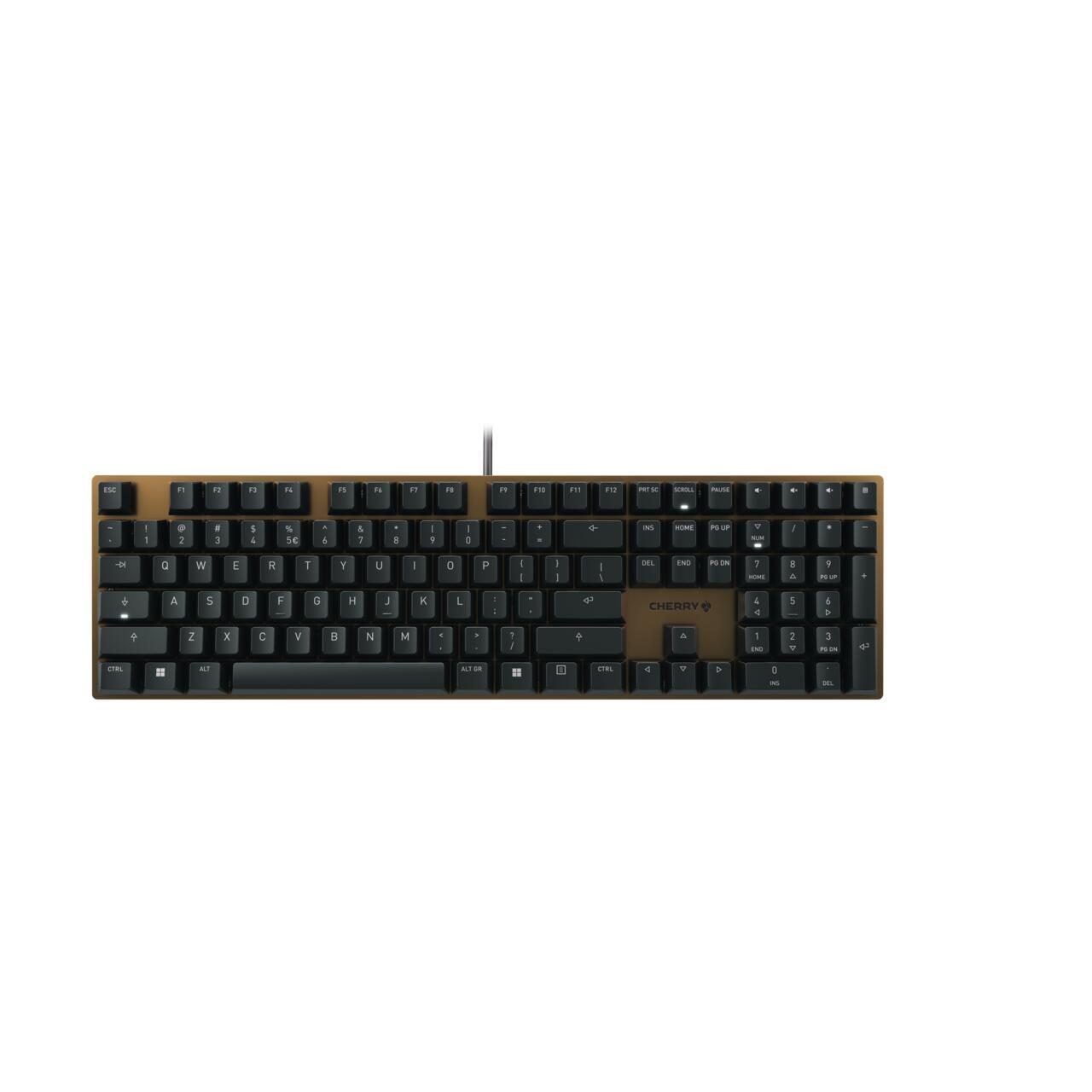 CHERRY KC 200 MX - MX2A Brown/Tactile - Kabelgebundene Tastatur, Schwarz/Bronze