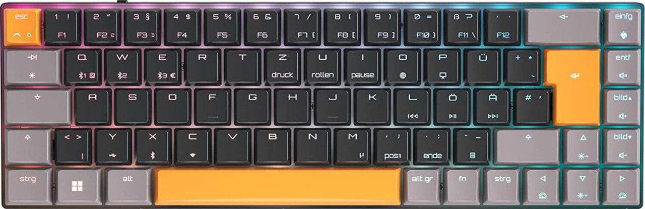 Cherry MX-LP 2.1 Compact Wireless Gaming Tastatur schwarz