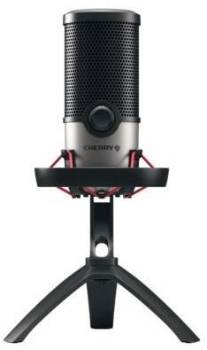 CHERRY UM 6.0 ADVANCED USB-Mikrofon für Streaming und Office mit Shock Mount