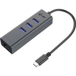 D I-TEC USB-C 3-PORT HUB + GLAN