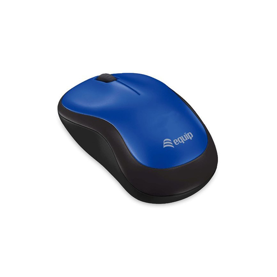Equip Optische Maus kabellos USB Komfort R+L blau