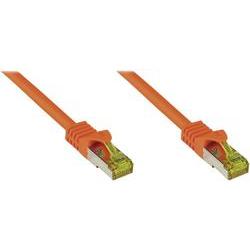 Good Connections Patchkabel mit Cat. 7 Rohkabel S/FTP orange 0,5m