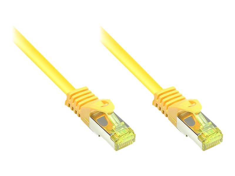 Good Connections Patchkabel mit Cat. 7 Rohkabel S/FTP gelb 0,5m