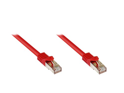 Good Connections Patchkabel mit Cat. 7 Rohkabel S/FTP rot 1m